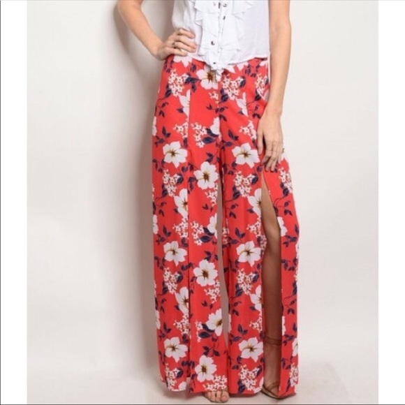 🆕❗️LAST ONE❗️KALA VELLA THIGH HIGH SLIT PANTS - Picture 3 of 3